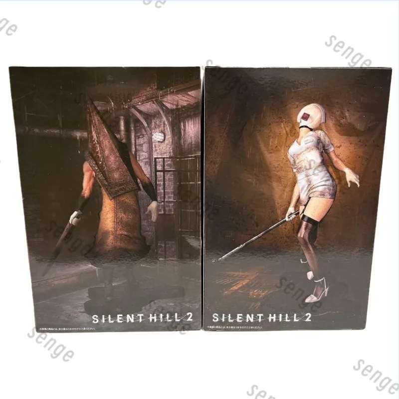 【original box 】Silent Hill 2 Figure Red Pyramid Thing Bubble Head Nurse PVC Statue 23cm Boxed Horror Game Collection Model Toys