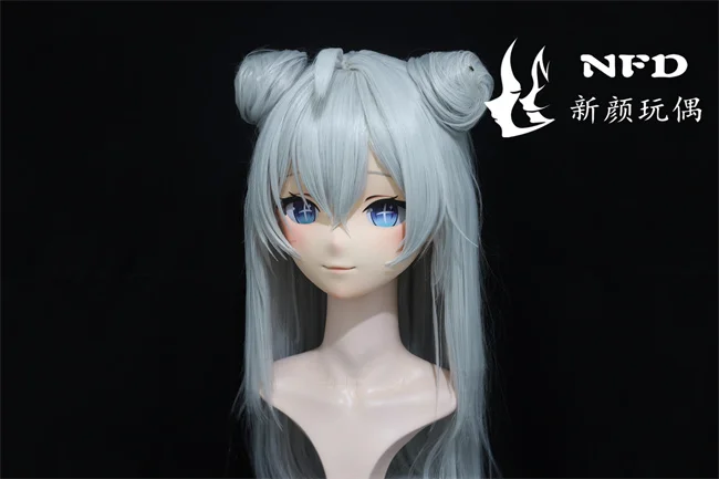 Kigurumi turquoise route, vicious NFD full headband lock cosplay headshell props costume anime tour