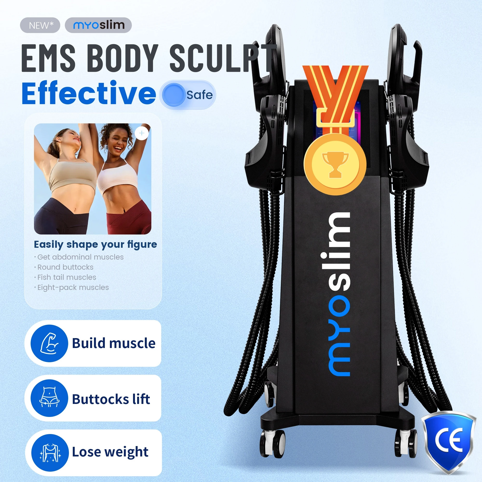 

6500w Ems RF Machine Body Slim Muscle Stimulation EMS PRO Ultra Sculpt Lose Weight