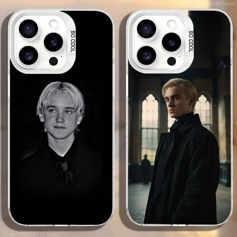 

Actor D-Draco Malfoy Phone Case For iPhone 16,15,14,13,12,11,Mini,Pro,SE,MAX,plus,White Matte Shockproof Cover