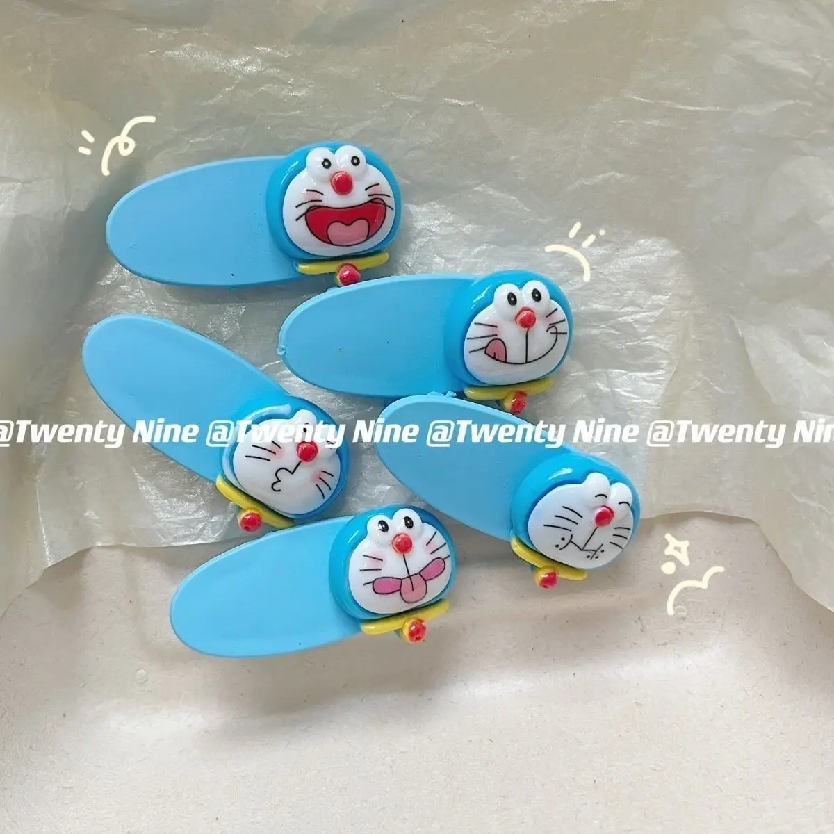 Cute Doraemon Expression Duckbill Hair Clips Ins Style Girly Side Hair Pins Anime Couple Daily Hair Accessories view 4