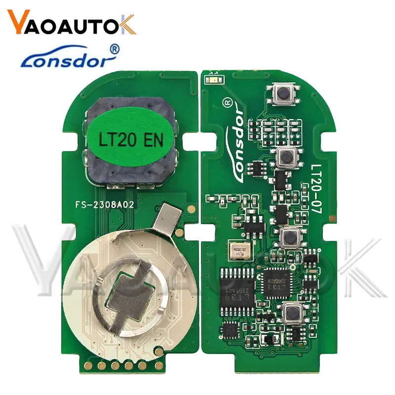 สมาร์ทรีโมทกุญแจรถ Lonsdor LT20-07EN สําหรับ Lexus RX ES300h ES200 LS500 LS500H 0440433 .58/434.42MHz 312/314.3Mhz 8A AA A9 BA ชิป