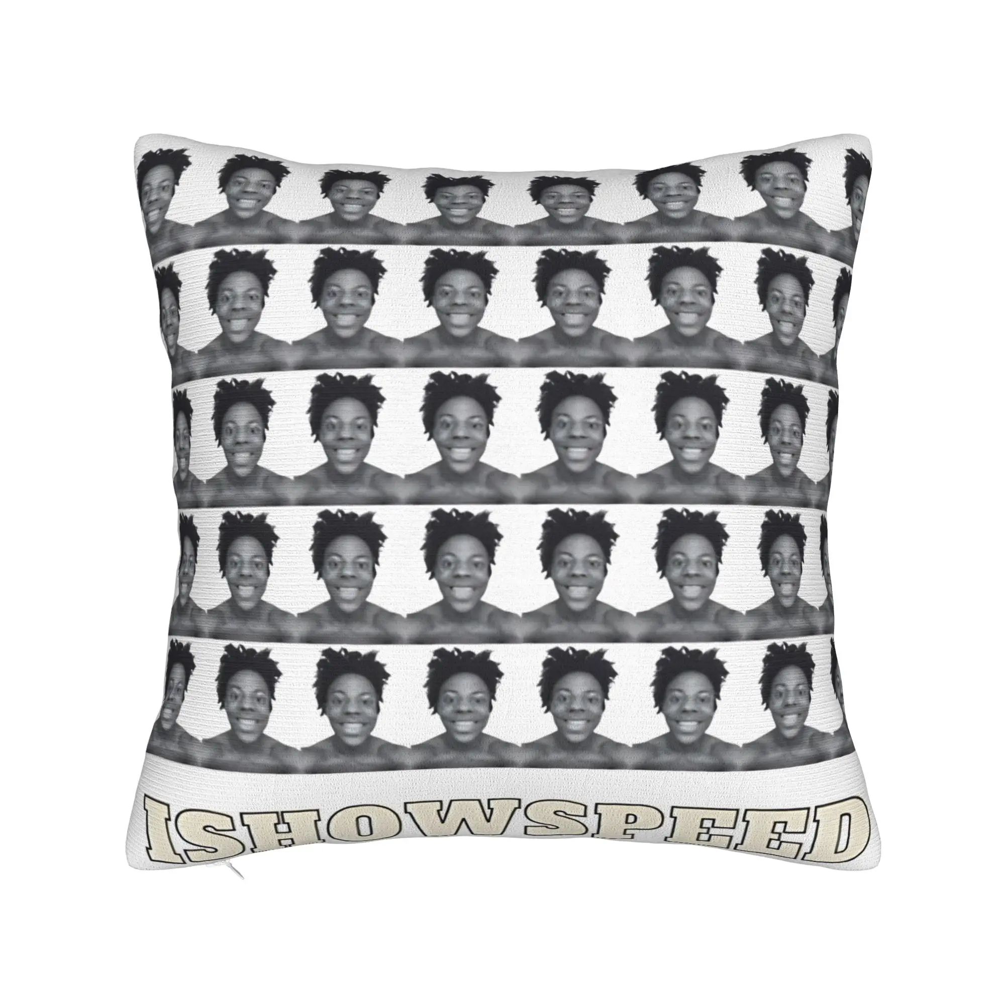 Ishowspeed YouTuber Funny Face Meme  Pillow Cover  Comfy Cushion Cover Fashion Pillow Case For Living Room Chair