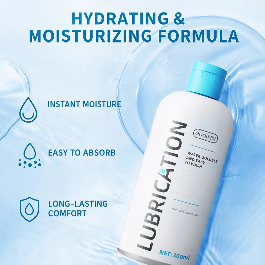 300ml Water Based Lubricant Gay Anal Lube Couples Intimate Love Gel for Women Men Masturbation Sex Toy Lubrication Oil Adult 18+