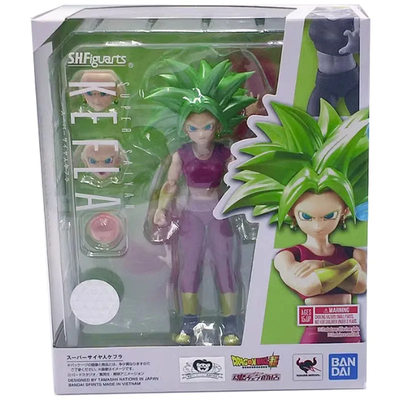 Bandai Original Genuine S.H.Figuarts SHF Dragon Ball Super Saiyan Kefla Anime Model Kit Toys Action Figure Gifts Collectible