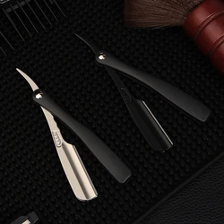 1pc Men Manual Shaver Barbershop Razor Salon Hair Knife Zinc Alloy Folding Safety Portable Razor Accesories Hairdressing