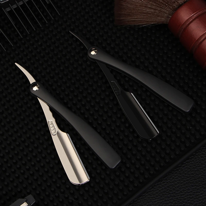 1pc męska golarka ręczna Barbershop Razor Salon nóż do włosów stop cynku składane bezpieczeństwo przenośne akcesoria do maszynki do golenia fryzjerstwo