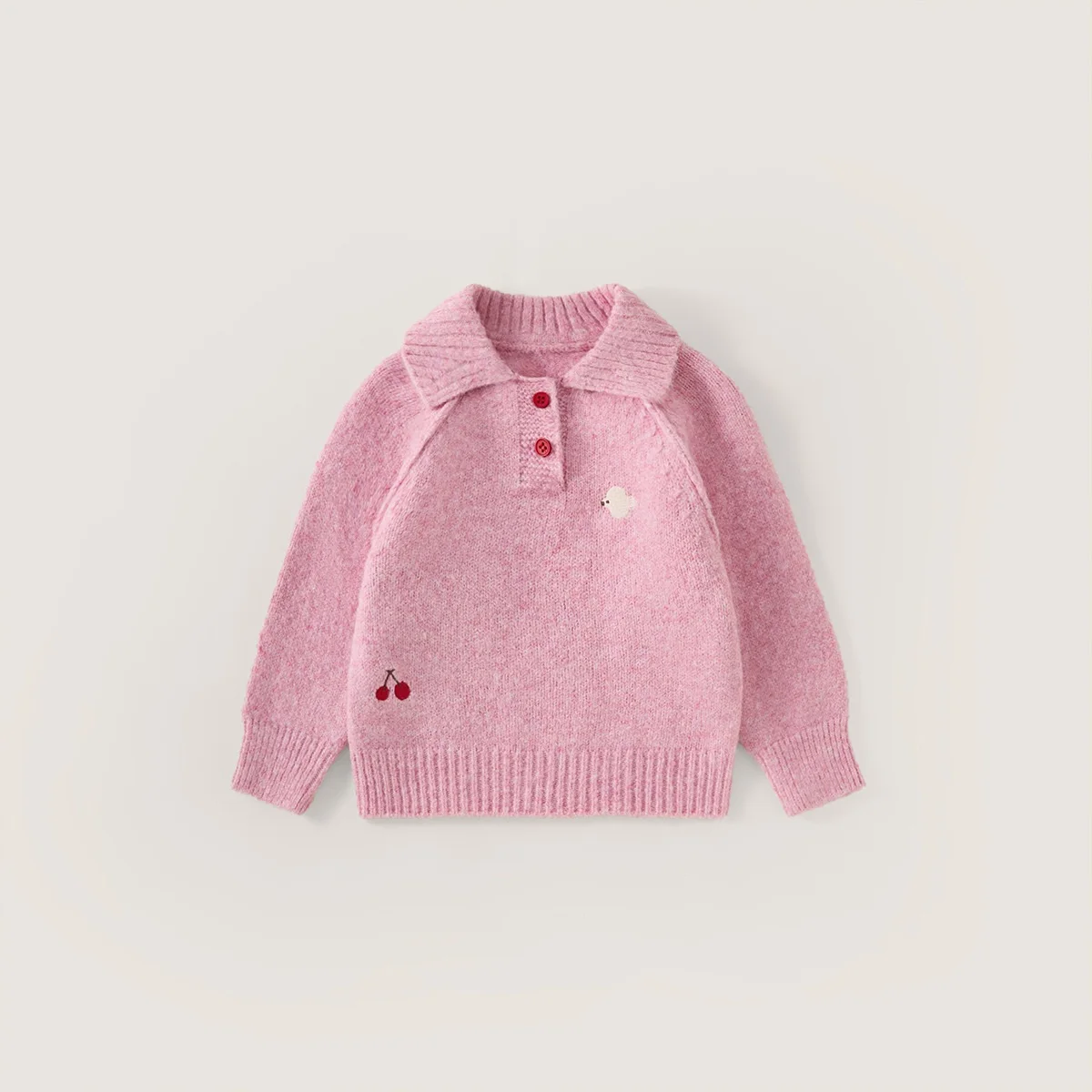 Autumn Winter Girls Knitwear Sweater Top for Kids 2-10Years Fashionable Children's Clothing Warm 90-160 Pink Coat