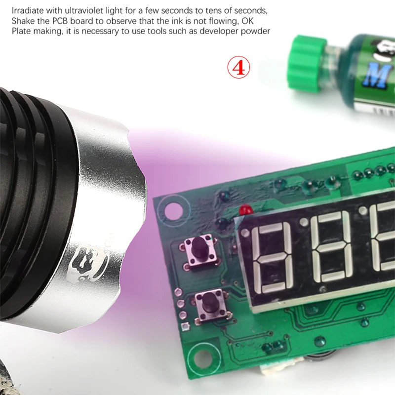 Masque à souder mécanique à polymérisation par lumière UV 10CC, huile d'encre pour peinture PCB BGA, prévention de l'arcage corrosif, pâte de soudage, huile de Flux