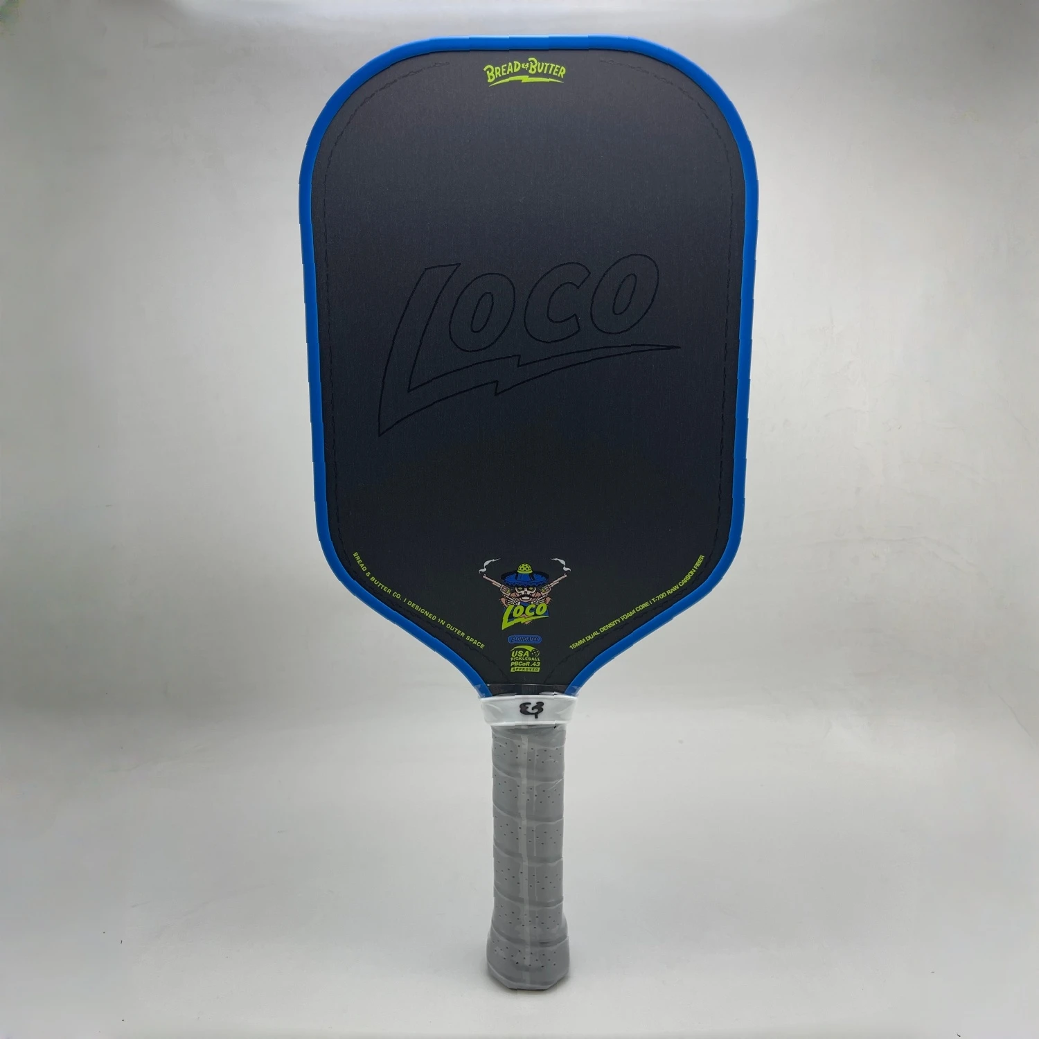 Bread Butter Loco Pickleball Paddle Blue 16mm EVA Foam Core Hybrid Standard CFC T700-High Quality Portable Training image 3