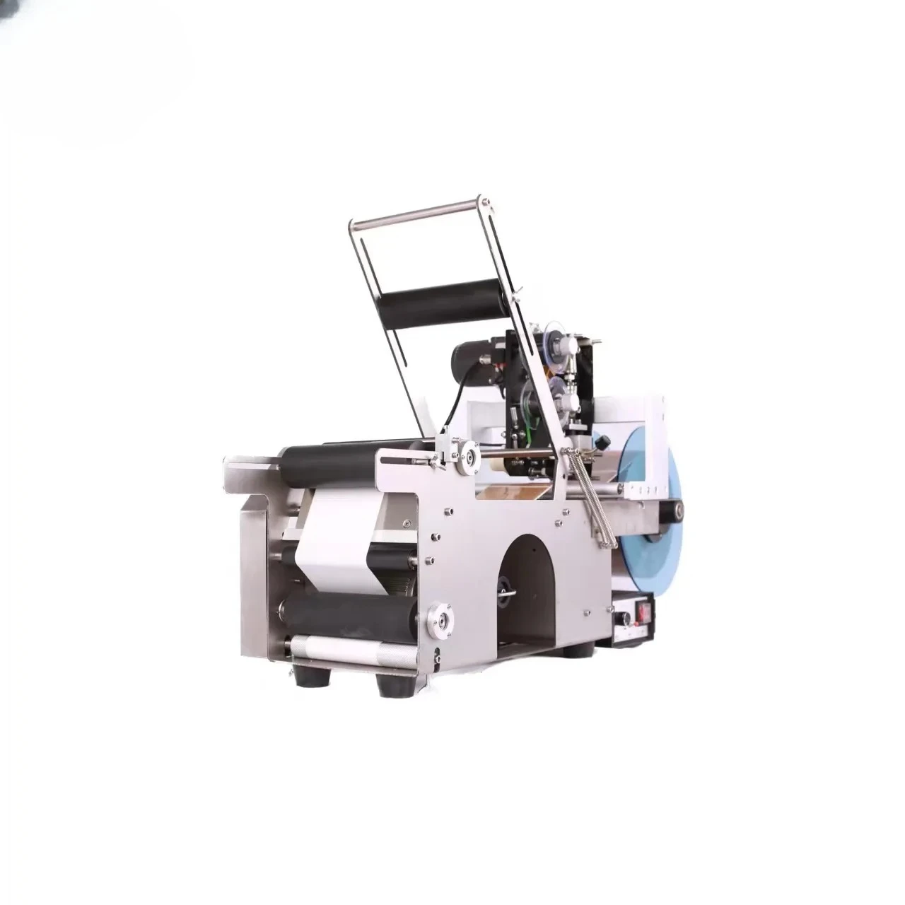 MT-50 Desktop Semi-Automatic Labeling and Coding Machine for Small Cost Round Bottles Labeling and Coding