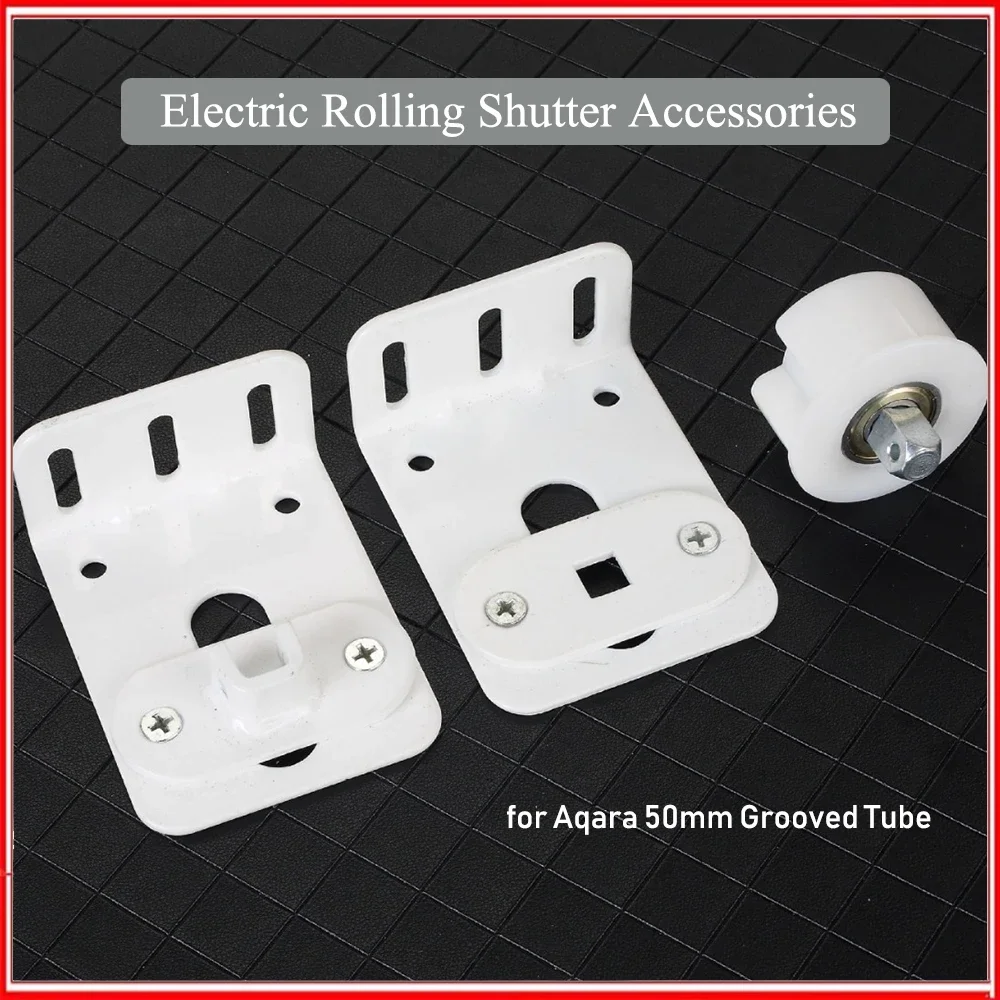 

For Aqara diameter 35mm Electric Rolling Shutter bracket Accessories Head Bracket+Tail Bracket+idler for Dooya 50mm Grooved Tube