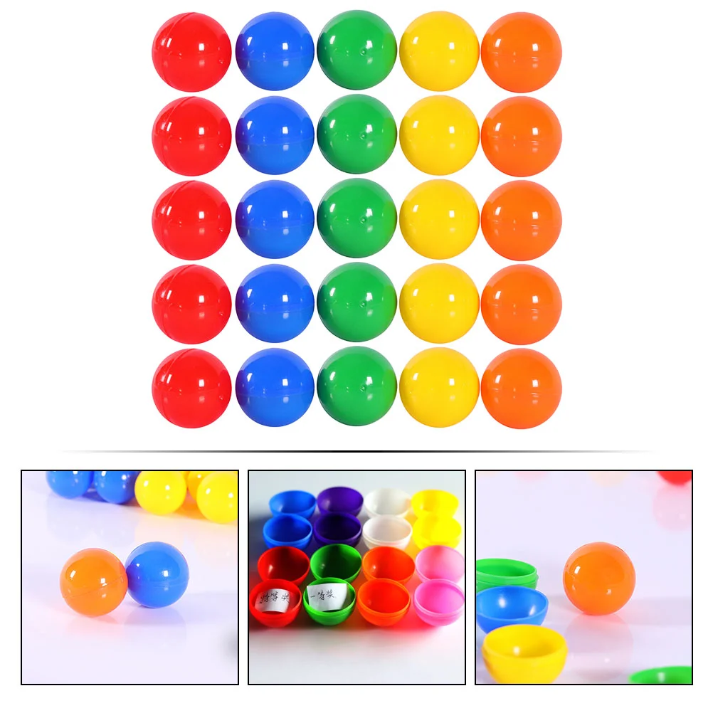 50 Pcs Lottery Ball Small Game Balls Hollow Party Entertainment Plastic Raffle Parent-child Sphere