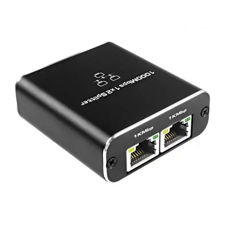 Divisor Ethernet 1 a 2/3/4, 1000Mbps RJ45 LAN Internet Splitter para Computador/Hub/Switch/Router/Set-Top Box/TV Digital