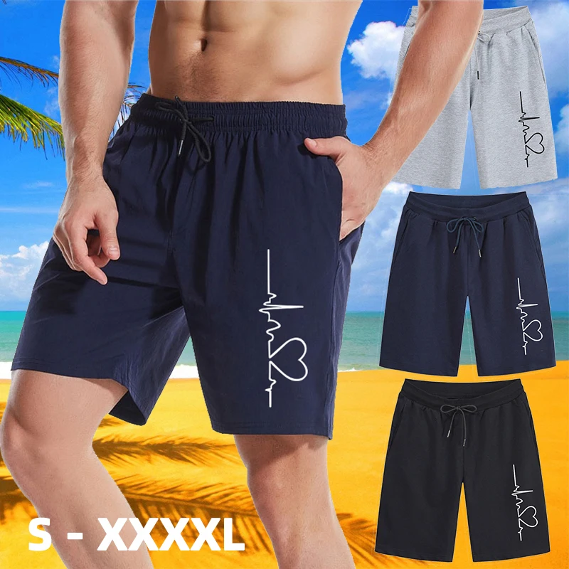 Men Basketball shorts casual lace-up pocket cotton shorts jogging men\'s sports shorts S-4XL