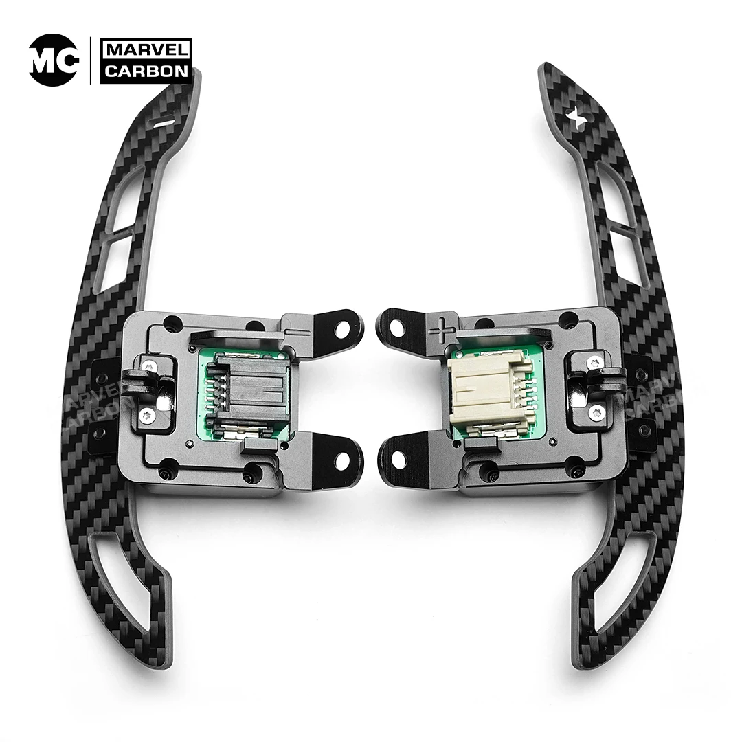

MC Carbon Fiber Magnetic Steering Wheel Paddle Shifters For Cadilac CT4 CT5 Escalade V XT4 Magnetic Attraction Function