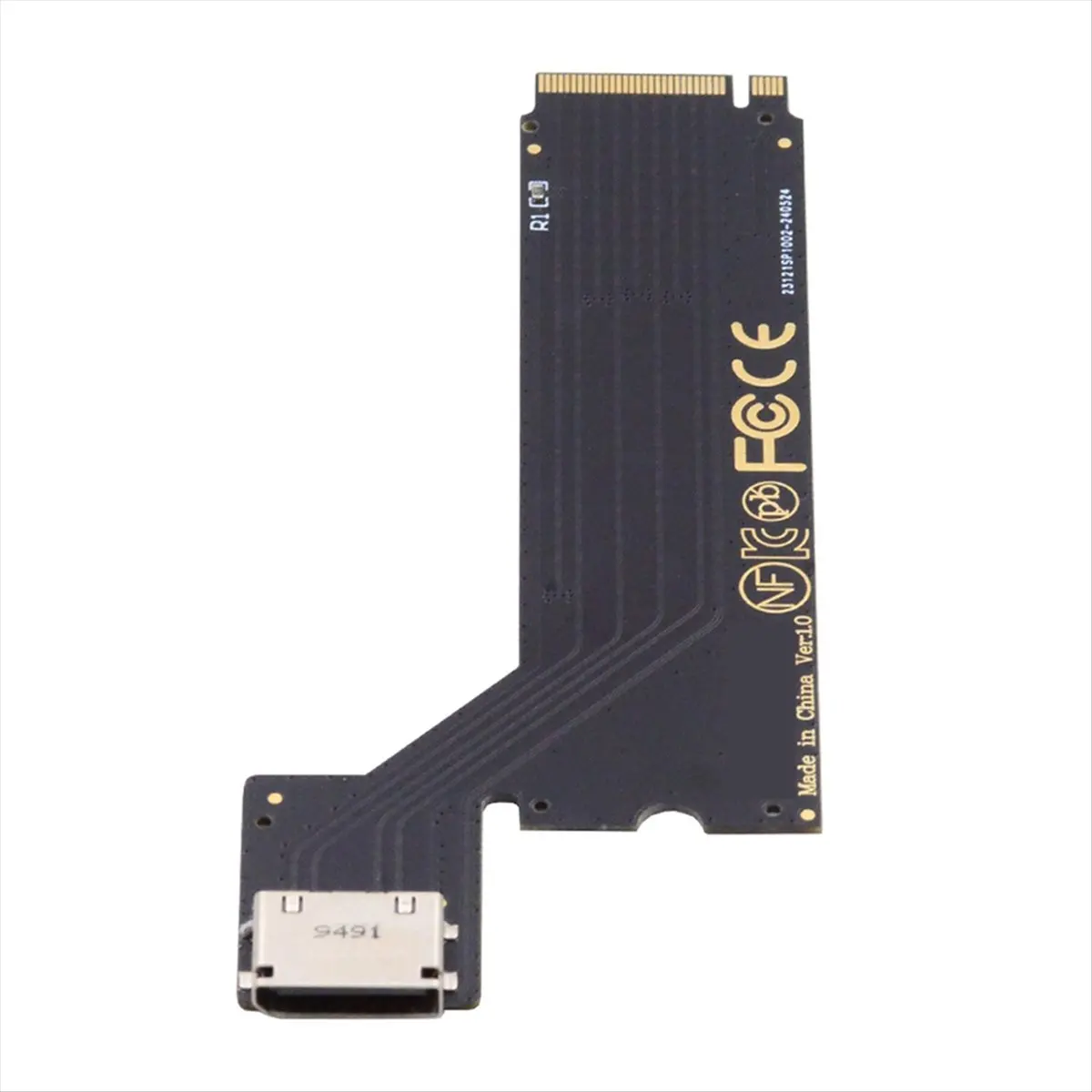 

PCI-E4.0 M.2 M-key to Oculink SFF-8611 SFF-8612 Host Adapter for 2024 ThinkBook 14+ AMD8845 External Graphics Card & SSD-BCBW