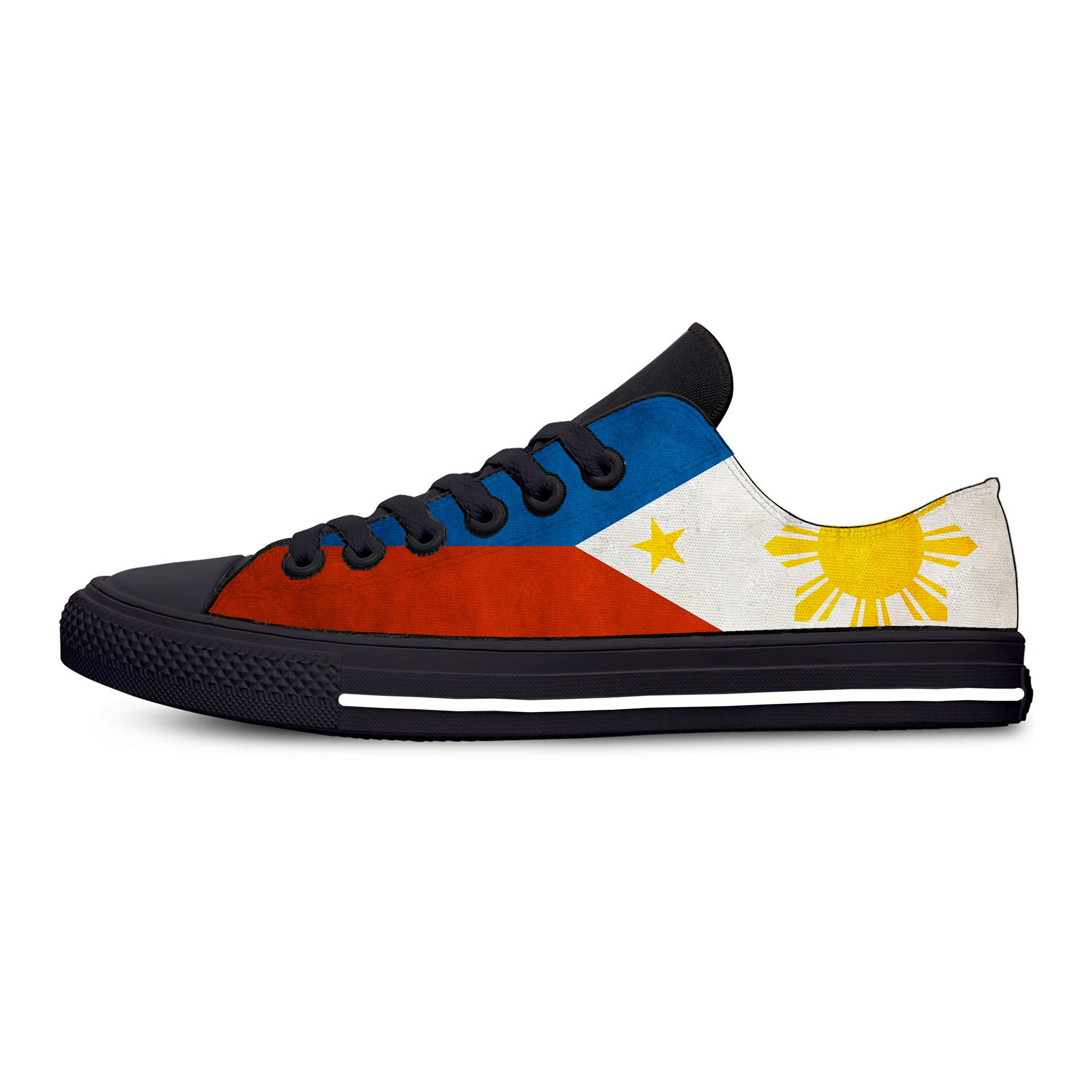 Hot Philippines Philippine Flag Patriotic Fashion Casual Shoes Low Top Lightweight Board Shoes Breathable Men Women Sneakers