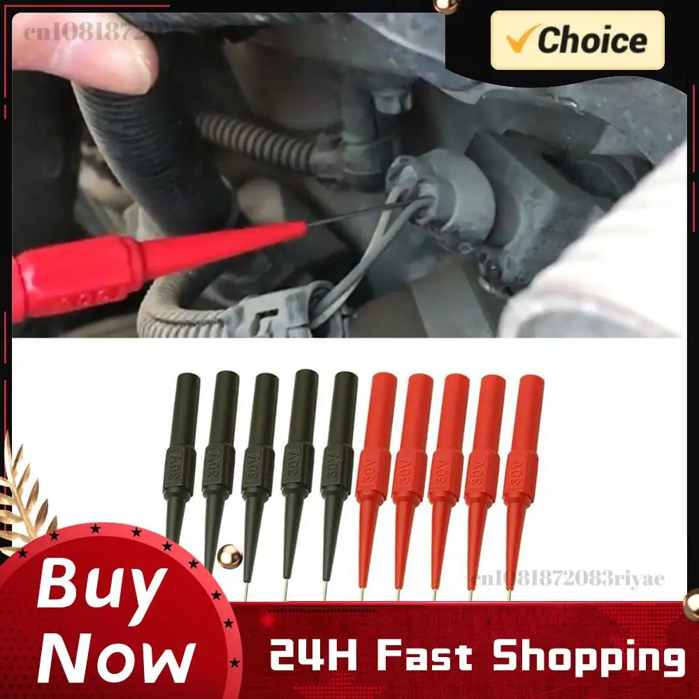 

10pcs Non-destructive Multimeter Test Probes Sensitive Insulation Piercing Needle Pin Accurate Measuring Device for Banana Plug
