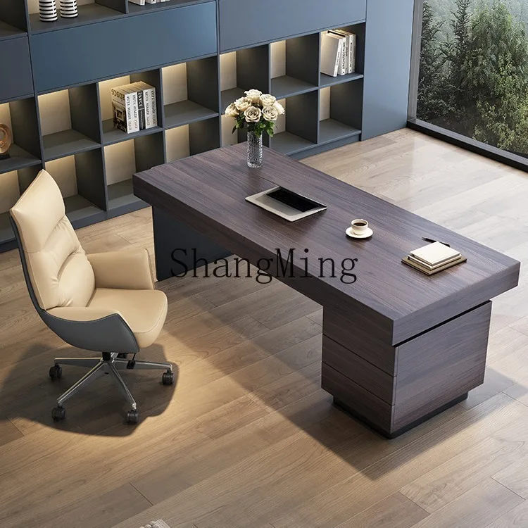 SM hogar ligero de lujo moderno simple sala de estar escritorio de ordenador de estudio de alta gama escritorio minimalista