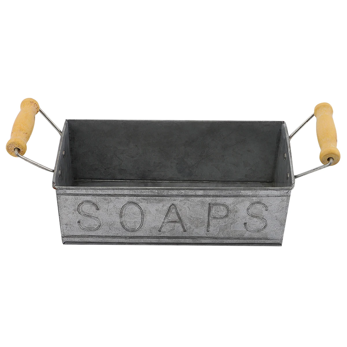 

Tin Soap Box Flower Pot Container Iron Rustic Basket Bucket Home Metal Planter Garden Supplies Storage Plant Holder Vintage