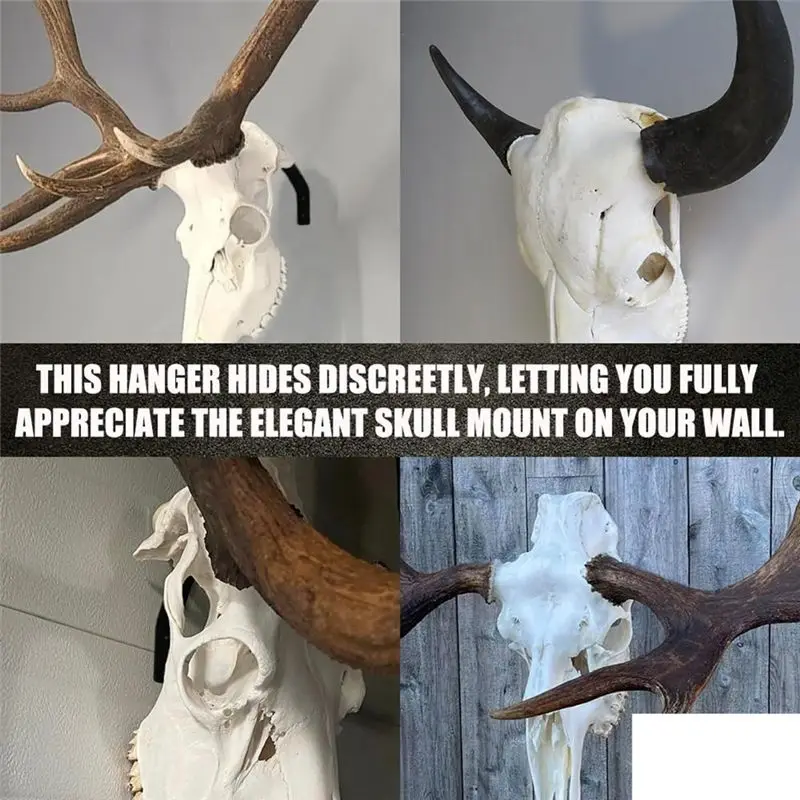 Superior-European Mount Skull Hanger, Large Euro Mount Deer Skull Hangers For Deer Head, Buffalo, Pronghorn, Bear And Other Skul
