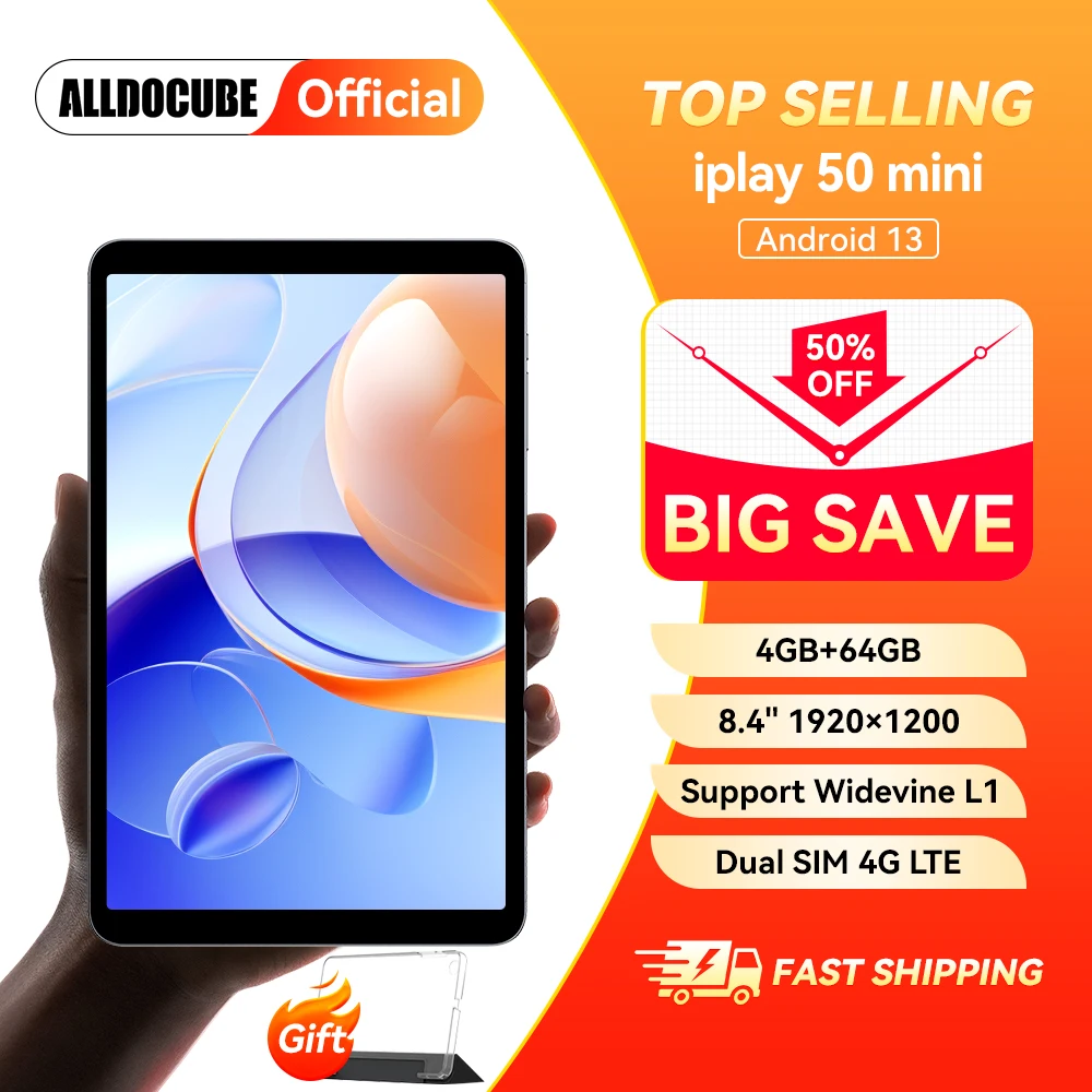 

Alldocube iPlay50 Mini Netflix L1 Virtual Memory 8GB+4GB RAM 128GB ROM 4G Dual Sim Card Tablet