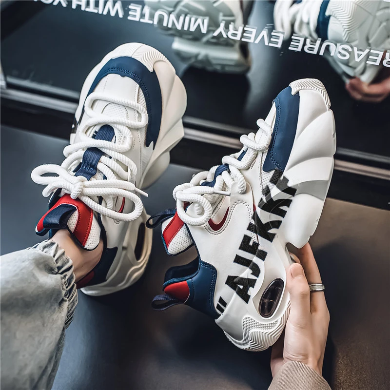 

Мужская обувь, новинка 2025, осенняя модная брендовая мужская обувь Torre на толстой подошве, повседневная светоотражающая спортивная обувь для бега, модная обувь