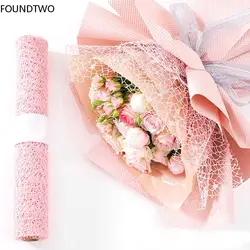 1PC Color DIY Handmade Scrapbook Decorative Hollow Round Paper Wedding Birthday Party Supplies Flower Gift Wrapping Paper
