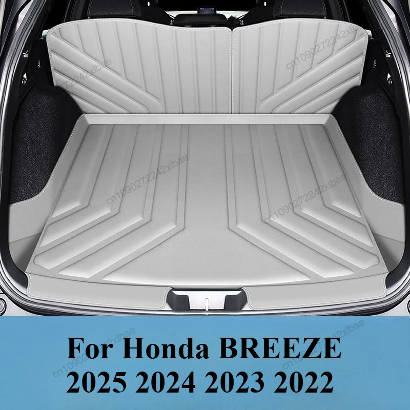 

Цельный коврик в багажник с термопрессованным покрытием и встроенной конструкцией на порог, обновленный багажник для Honda BREEZE 2025 2024 2023 2022