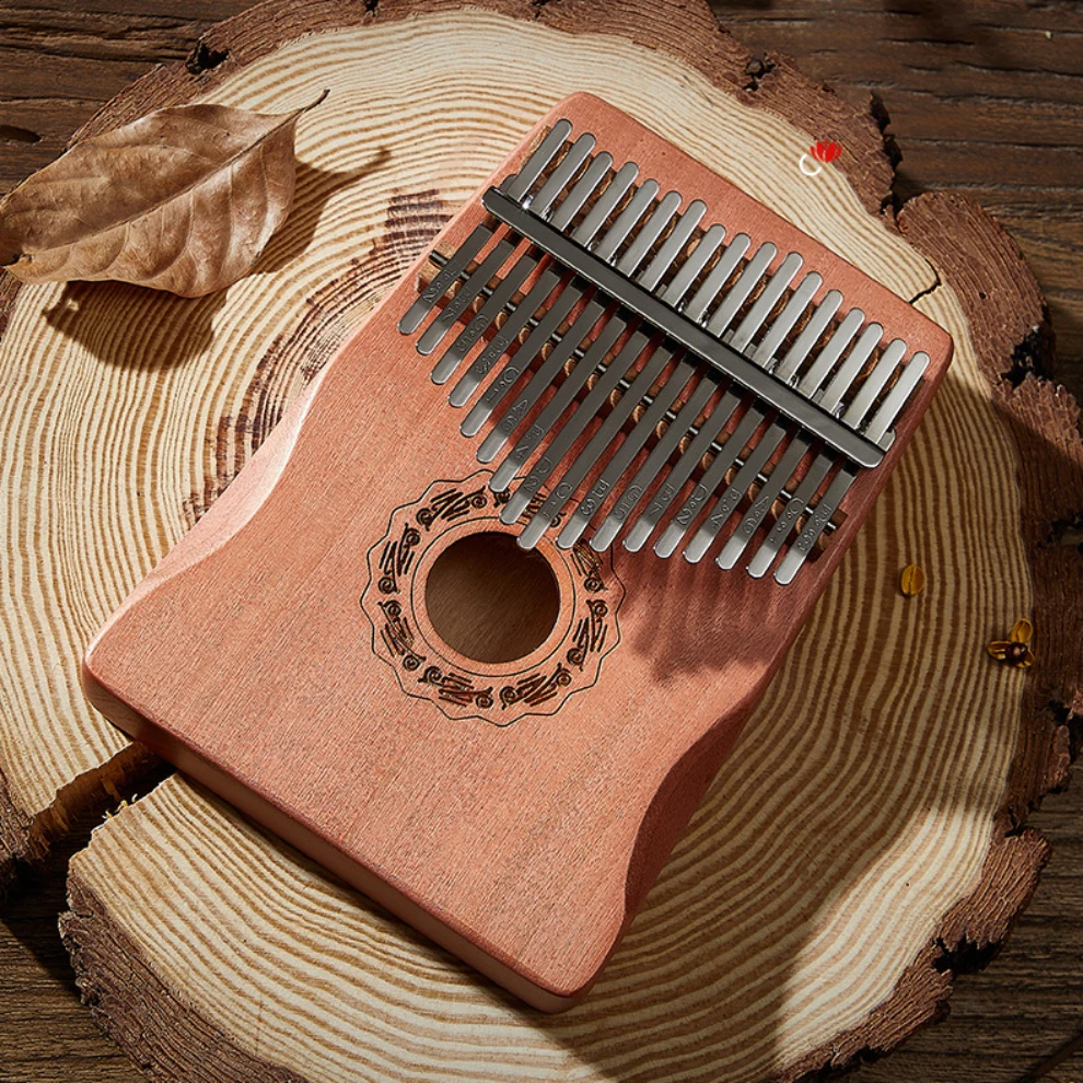 Hluru 21 Key Japanese Maple Wood Kalimba 17 key Thumb Piano Portable Finger Piano for Beginner Mbira Gift for Kids Adults view 2