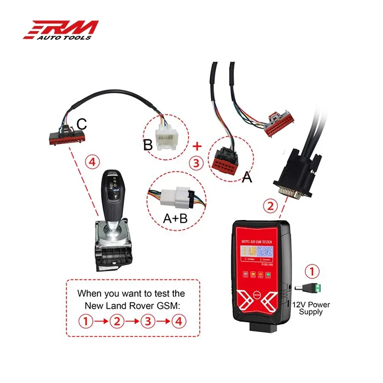 2026 PL005 PRO Gear Shift Module for Land Rover Jaguar GSM Tester Rotary Gear Selector Bench Test