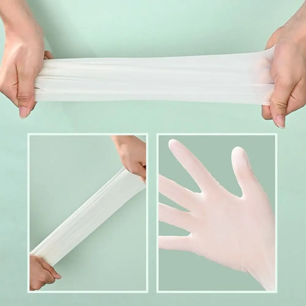 

30 шт., пищевые нитриловые перчатки, водонепроницаемые утолщенные перчатки для мытья посуды, защитные антистатические кухонные одноразовые перчатки