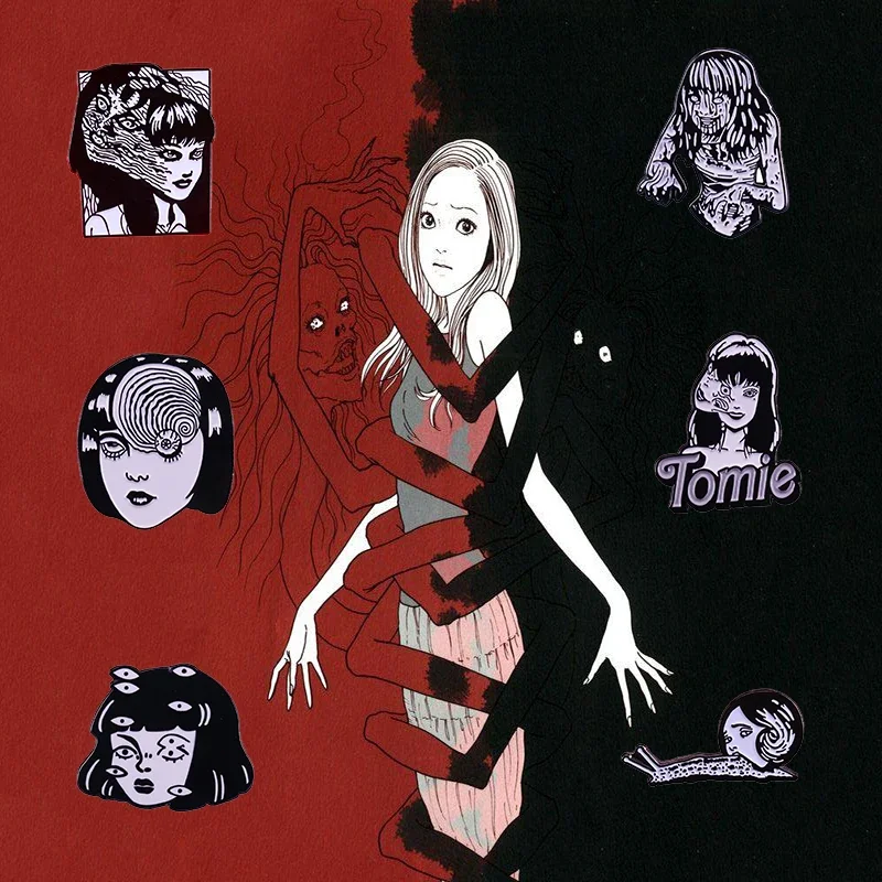مجموعة إكسسوارات دبوس المينا من سلسلة Junji Ito Tomie