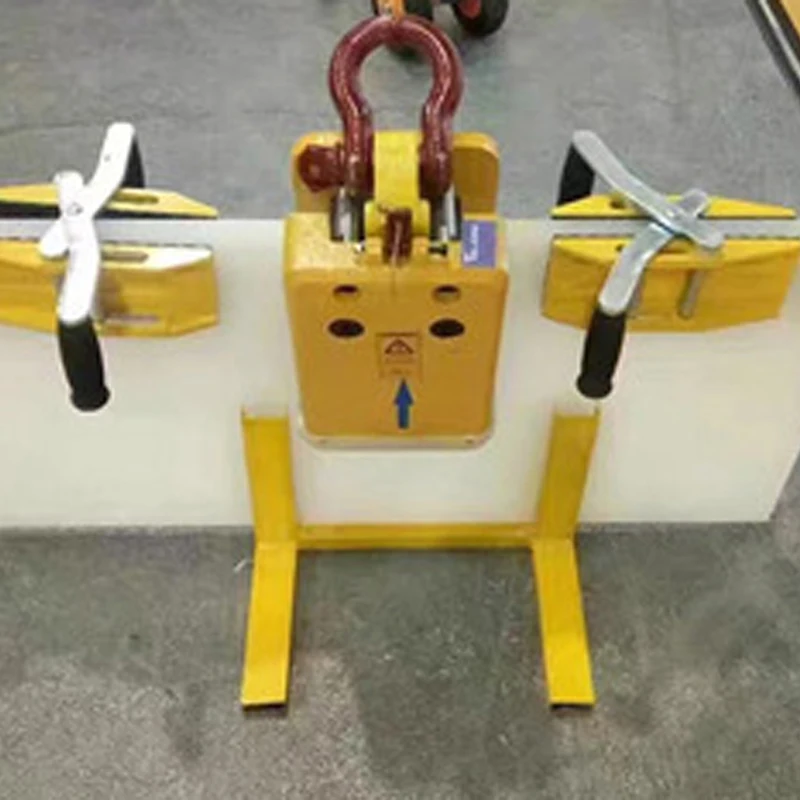 1000kg Stone Slab Lifter with White Black Rubber Lined Grip Range 15mm 60mm Granite Marble Stone Slate Clip Lifting Tools