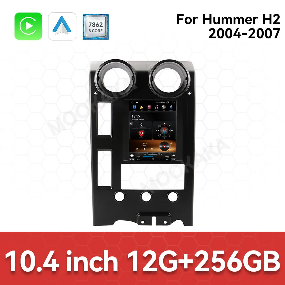 

10.4'' Android 14 Car Radio For Hummer H2 2004-2007 Wireless Carplay Auto Multimedia Player Car Intelligent System Screen Stereo