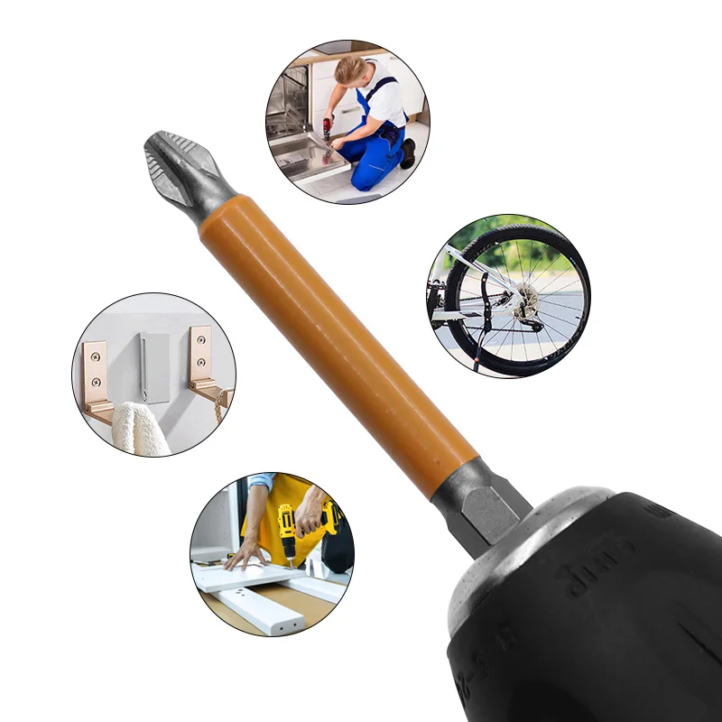 Từ Tính Chuôi Lục Giác Chống Trơn Trượt Dài Đạt Điện Tua Vít Bit Độ Chính Xác PH2 Đơn Phillips/Đeo Chéo Đầu Dụng Cụ Điện