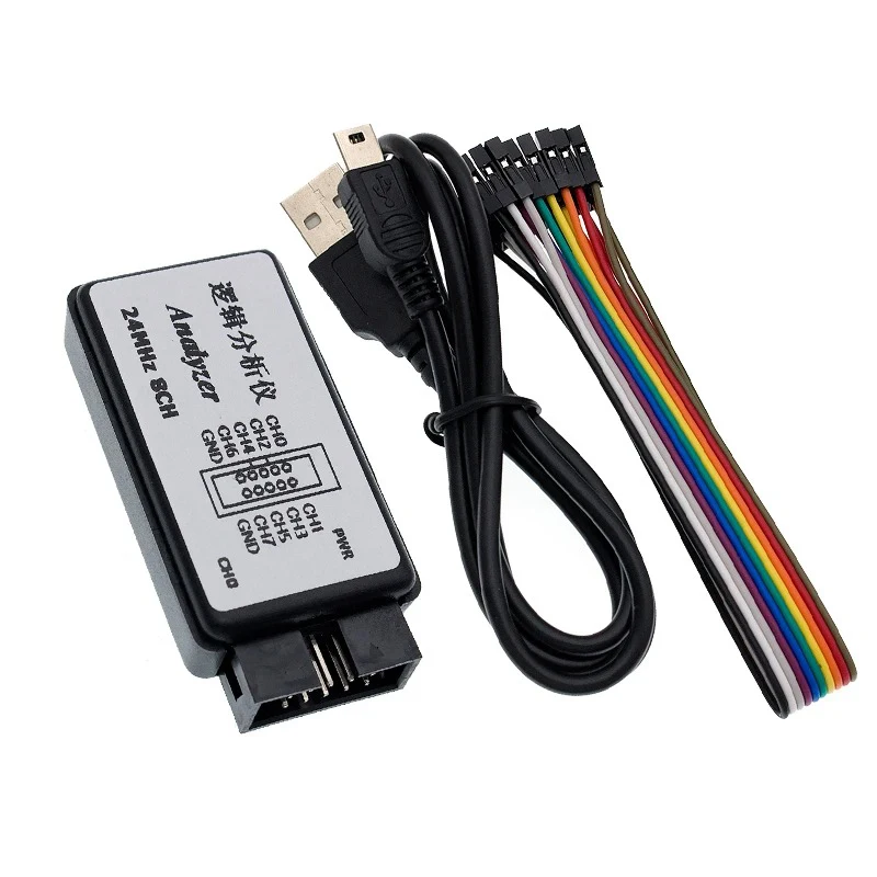 

USB Logic Analyzer 24MHz 8 Channel 24M/seconds Logic Analyzer Debugger for ARM FPGA Analyzer 24M 8CH