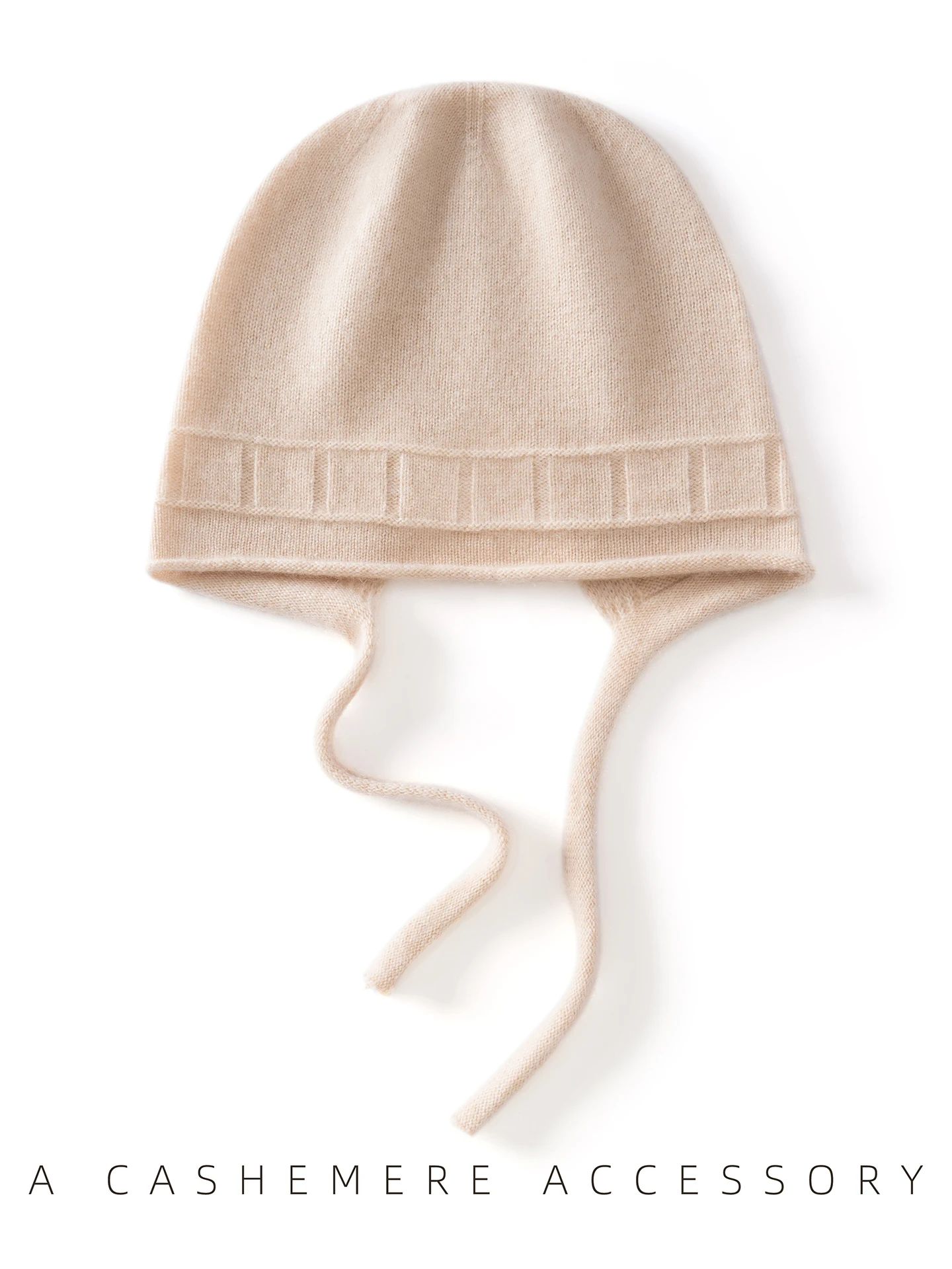 cashmere-knitted-women's-hat-autumn-winter-color-warm-tied-head-cover-windproof-versatile-fashionable-cashmere-hat