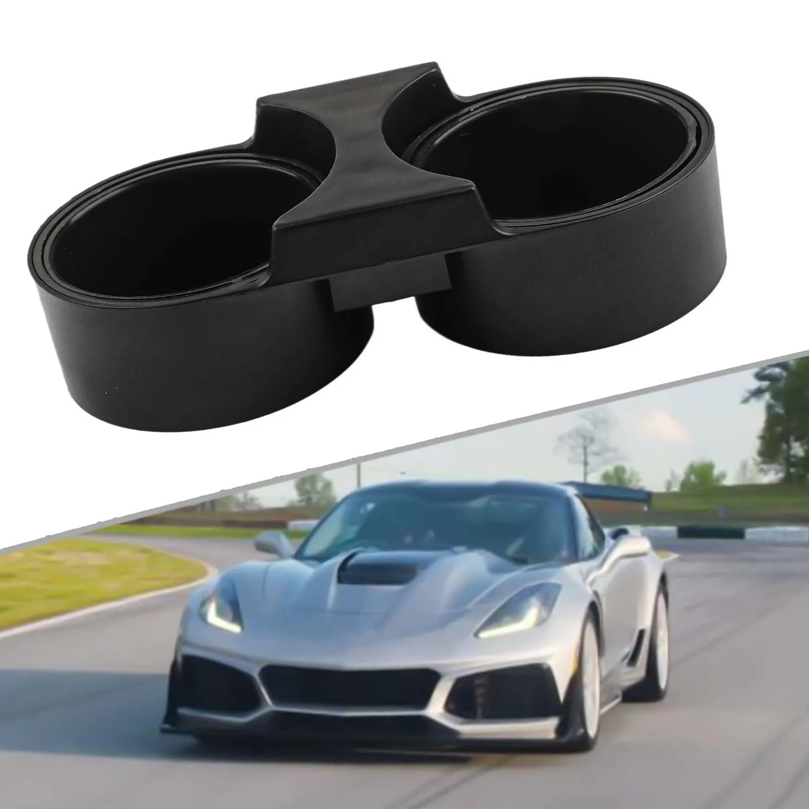 

For Chevrolet For Corvette C7 (14 19) Center Console Water Cup Holder Sturdy Construction with Quick Installation Feature