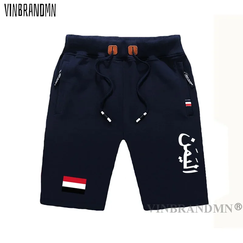 Yemen Yemeni Arabi YEM Islam men shorts beach new men board shorts flag workout zipper pocket casual nation country shorts beach