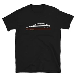 2024 maglietta da uomo Casual Tesla Model 3 Ev Performance Dual Motor T-Shirt grafica estate maniche corte 100% cotone S-3XL Cool Tee