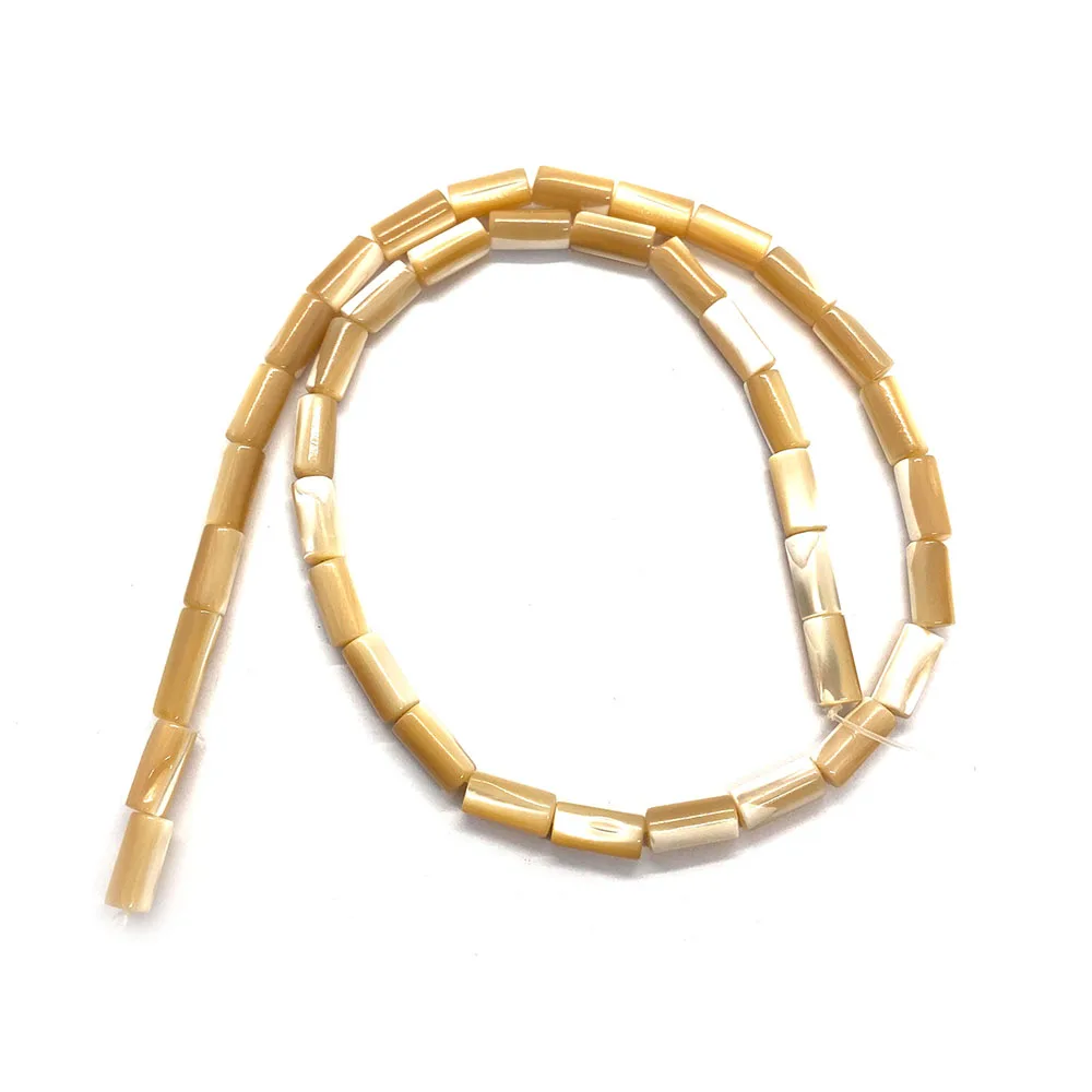 

Cylindrical Natural Shell Beads 4x8/5x10/5x15mm Straight Holes Loose Bead 1 strand Handmade Necklace Bracelet Jewelry Accessory