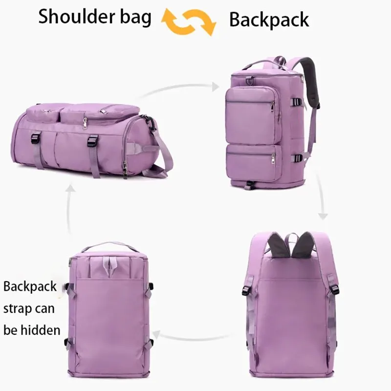 Bolsos de viaje multifunción para mujer, bolso de hombro de gran capacidad, Mochila deportiva para hombre, bolso cruzado para mujer