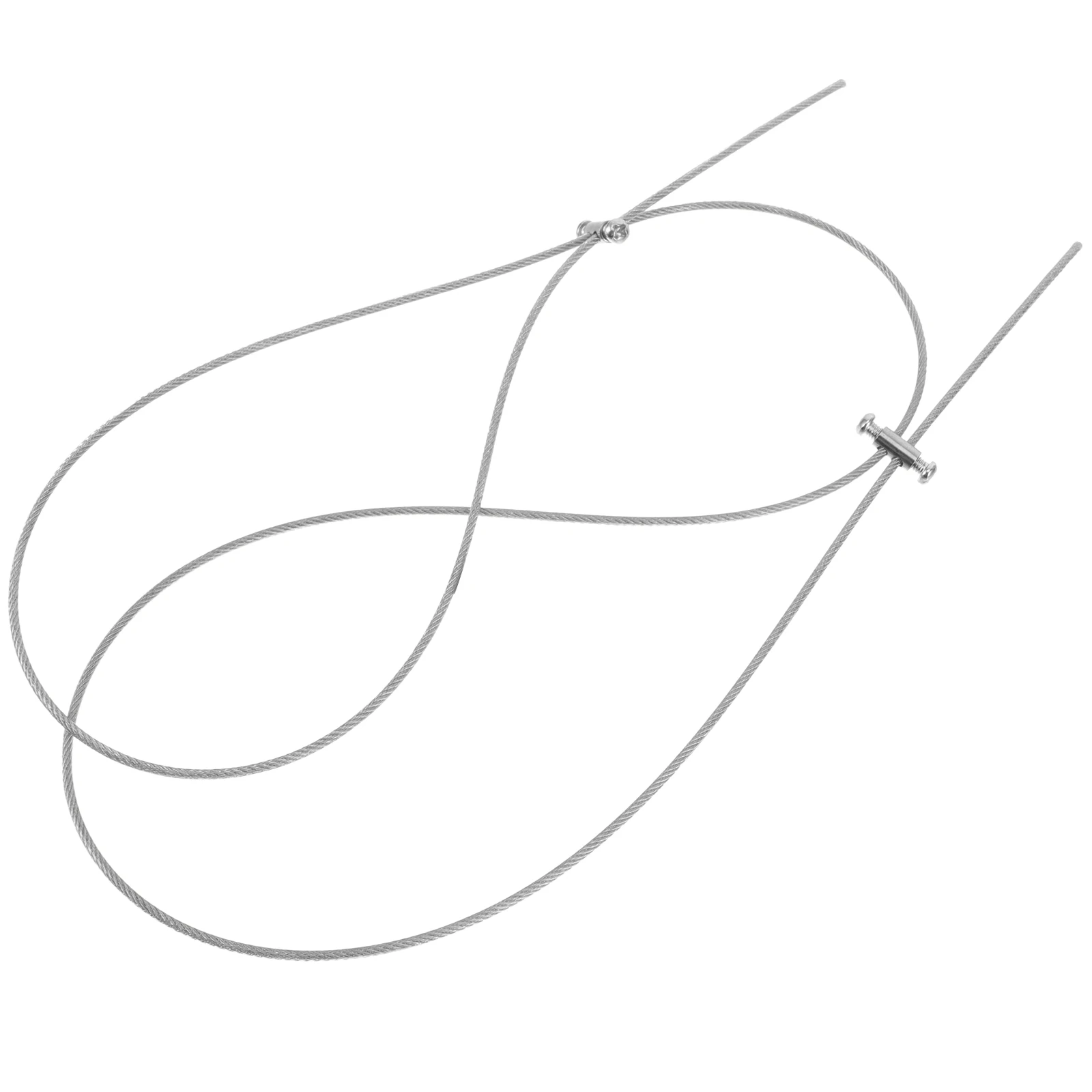 

1pcs Adjustable Heavy Duty Curtain Hanging Wire Metal Rope Strong Durable Rustproof Easy Safe Reliable Garage Kit Tie String