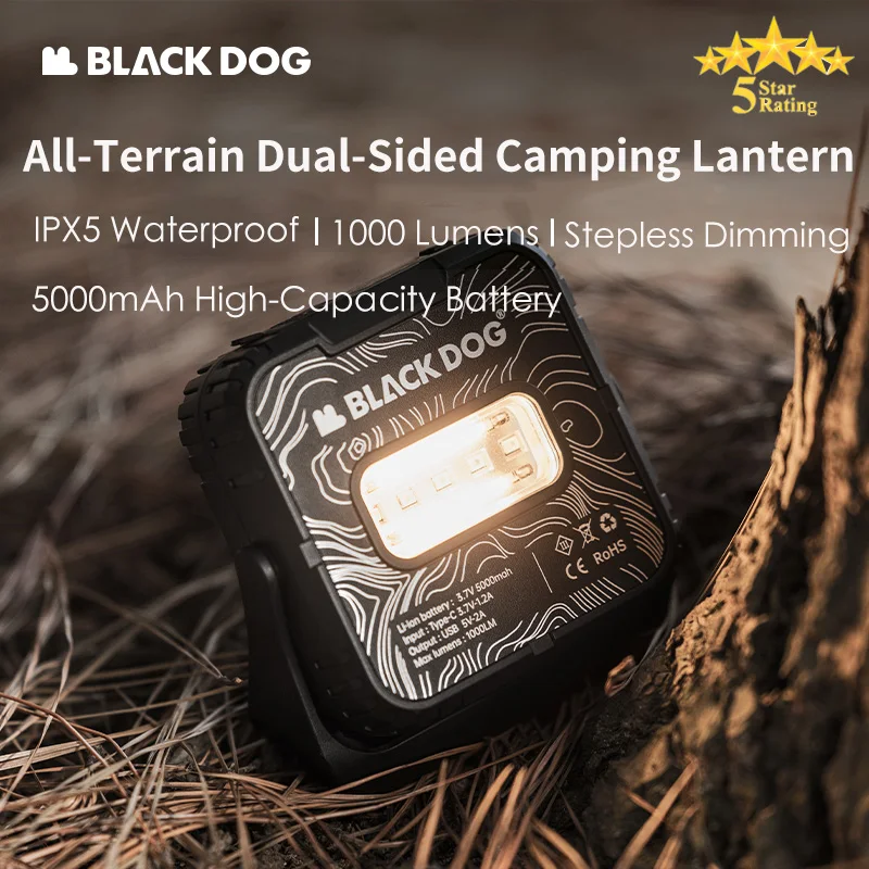 

Перезаряжаемый кемпинговый фонарь BLACKDOG, сверхдолговечный аккумулятор, многофункциональный аварийный светильник, портативная светодиодная лампа для создания атмосферы на природе