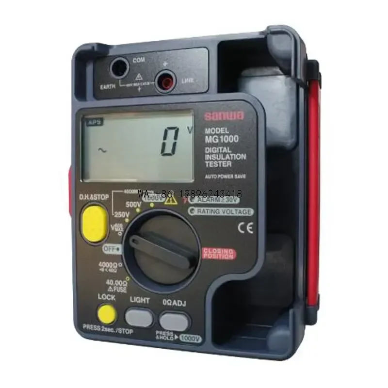 Wmwmnu for Sanwa MG1000 Digital Insulation Tester 1000V with Backlight and Analog Bar Chart Fast Shipping