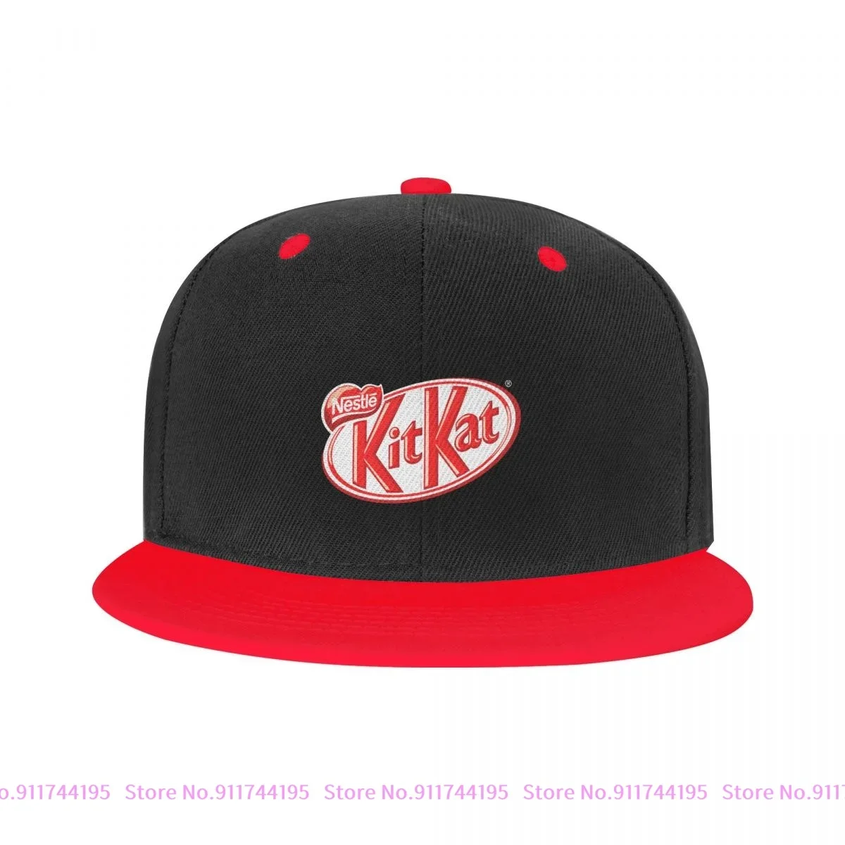 Nestle Kitkat Logo Chocolate Wafer Children Snapback Cap Top Outdoor Colorful Teenager Baseball Caps