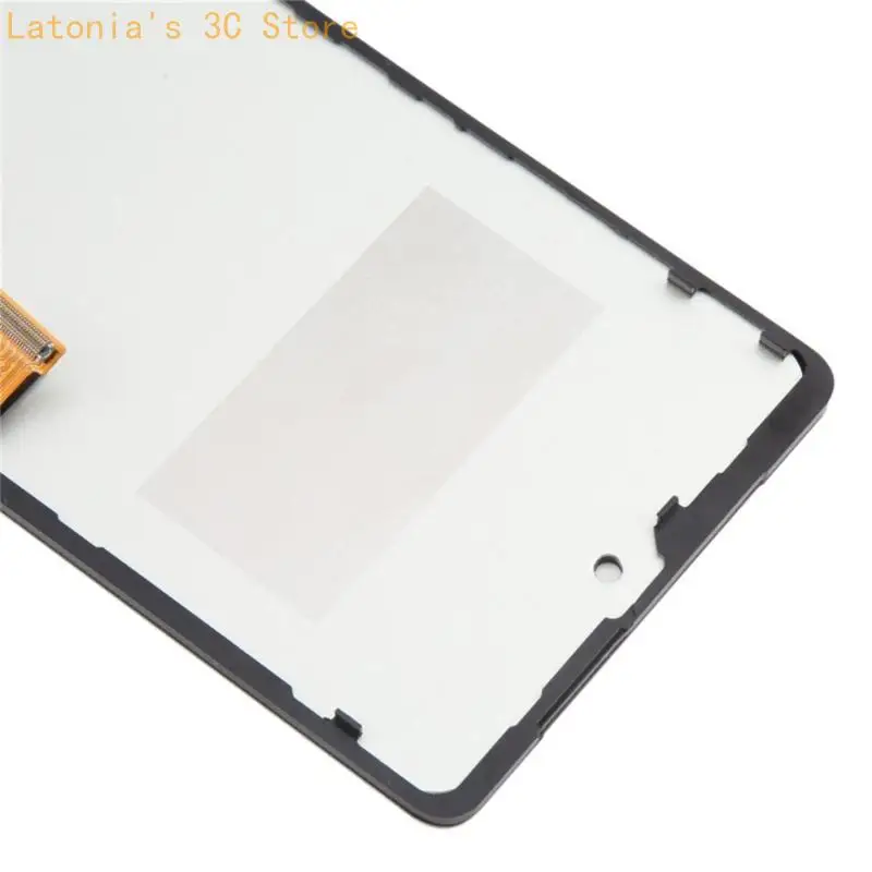 Austausch der LCD-Frontplatte für Telefonreparaturaufgaben, schwarze Displaybaugruppe mit Flachbandkabel und Kameraöffnung für – Detail 3