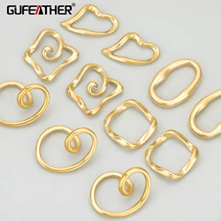 GUFEATHER MF08,jewelry accessories,316L stainless steel,nickel free,hand made,charms,jewelry making,diy pendants,4pcs/lot